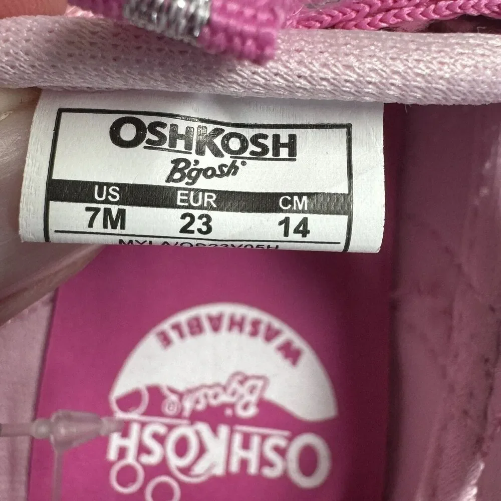 OshKosh Everplay Flexible Outsole Bump Toe Sandal Toddler Size 7 Pink